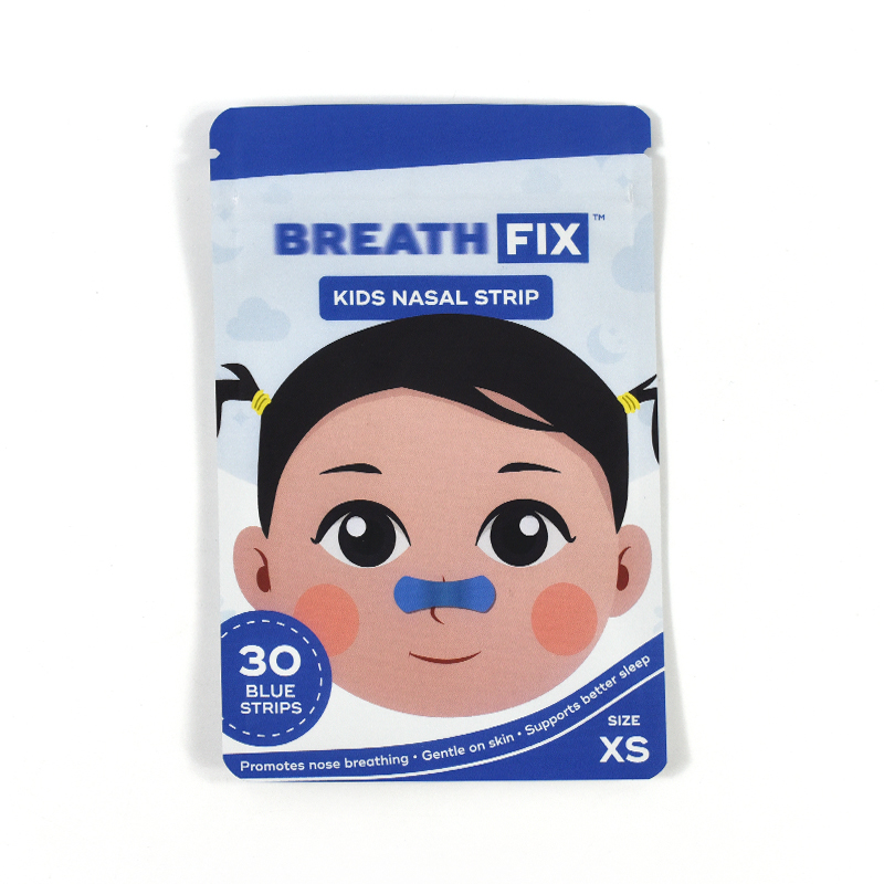 Custom Logo Printed Food Grade Waterproof Band-Aid Nasal Strip Packaging Sachet Flat Bags Pouches with Ziplock