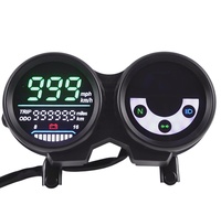 Nouveau tableau de bord numérique pour moto, affichage LED, compteur de vitesse, compteur kilométrique, tachymètre, modification du compteur Bajaj CT100, ABS de haute qualité