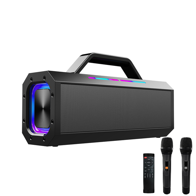KENUO Outdoor 150w Party Karaoke RGB Light 2.2 Channel 18000mAh Power Bank Wireless Boomboxes Portable Speakers