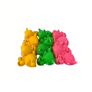 Giocattoli per cani Squeaky Pig, 12 pezzi, giocattoli in peluche colorati per cani - Product Image 1