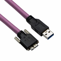Kabel Ekstensi Kamera USB 3.0 Tipe Male Micro B Male dengan Sekrup Pengunci Multi-Fungsi untuk Printer Kamera 1.5M/2M/3M/Panjang Kustom