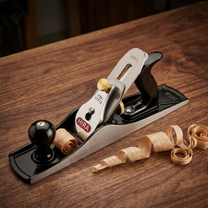 HIRA 17712 DIY เครื่องไสไม้เหล็กอุตสาหกรรมพร้อมใบมีดขนาดเบอร์ 5 45 มุมตัด 305 มม. - Product Image 1