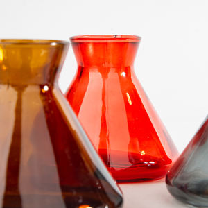 Heet Nieuw Ontwerp Gekleurde Conische 220Ml Luxe Glazen Fles Unieke Grote Capaciteit Glazen Aromatherapie Fles - Product Image 4