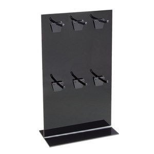 Espositore da banco in Plexiglas nero per il montaggio e l'esposizione di prodotti - Product Image 2