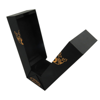 Boîte d'emballage de vin en mousse personnalisée de qualité supérieure, noire, pour bouteille de whisky, boisson alcoolisée, spiritueux, cadeau