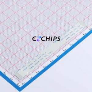 FFC-0.5-19-100-A-4-8 FFC Cable (Flexible Flat Cable) P=0.5mm Connector 19P 0.5mm 0.3mm Non-Inverting - Product Image 1