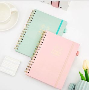 Carnet de planification financière à spirale, journal personnalisé, design sur mesure, 100 g/m², pour étudiants, 200 pages - Product Image 1