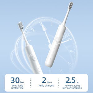 <b>Electric</b> Toothbrush White Rechargeable IPX7 <b>Waterproof</b> 3 Modes Soft Nylon Bristles Type-C Charging Adult Use - Product Image 2
