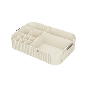 Cosmetic Storage <b>Box</b> Large Capacity Gradient Design Makeup Organizer Desk <b>Vanity</b> Tray With Handle - Product Image 5