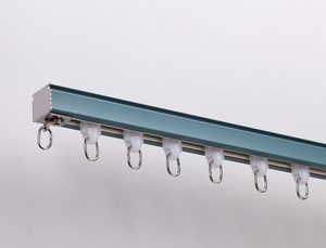 Rails <span class=keywords><strong>de</strong></span> rideaux en aluminium noir, crochets pour rails <span class=keywords><strong>de</strong></span> rideaux <span class=keywords><strong>de</strong></span> <span class=keywords><strong>douche</strong></span>, supports <span class=keywords><strong>de</strong></span> rails <span class=keywords><strong>de</strong></span> rideaux - Product Image 4