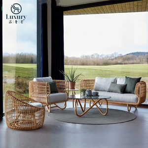 Hiện đại sang trọng ngoài trời Patio đồ nội thất đặt không thấm nước mây vườn phòng chờ <span class=keywords><strong>sofa</strong></span> <span class=keywords><strong>Set</strong></span> cho biệt thự - Product Image 2