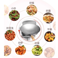 Robot de cuisine automatique QDMECH, wok commercial, poêle à frire au gaz, robot cuisinier avec fonction minuterie pour les services de restauration