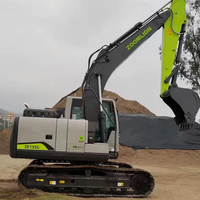 Excavatrice hydraulique sur chenilles ZE135G Little Cheetah de 13,5 tonnes, moteur Cummins, force de creusement de 108 kN, capacité de la benne de 0,6 m³