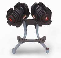 Ensemble d'haltères réglables FDFIT durables, poignée en fonte antidérapante, revêtement en caoutchouc PVC, 20 kg, usage commercial, équipement de fitness portable