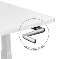 Bureau de travail ergonomique pour ordinateur, réglable en hauteur, pour le télétravail, électrique, réglable en hauteur, assis-debout