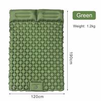 Matelas de camping gonflable moderne, léger et épais, de taille individuelle (6,5 pieds), avec pompe à pied intégrée, pour hôtel, voyage, tente, randonnée