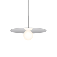 Luminaire suspendu moderne Alta pour intérieur, élégante lampe de plafond européenne pour salon, salle à manger, villa, en acrylique, aluminium et fer.