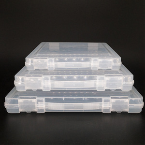 Transparent Plastic A4 File Storage Box Rectangle Foldable With Lid Office Document Organizer For Paper Media Boxes - Product Image 3