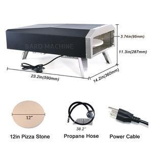 <span class=keywords><strong>Four</strong></span> à gaz compact <span class=keywords><strong>en</strong></span> acier inoxydable à prix de gros pour <span class=keywords><strong>pain</strong></span>, pizza, gâteaux, camping <span class=keywords><strong>en</strong></span> plein air, <span class=keywords><strong>four</strong></span> à pizza au gaz - Product Image 3