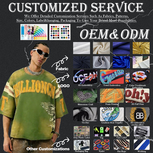 T-shirts pour hommes de haute qualité, style vintage, streetwear, surdimensionnés, 100% coton, impression par transfert thermique DTG - Product Image 4