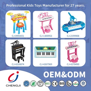 Chengji niños instrumento juguete canto micrófono divertido plástico teclado musical eléctrico mini <span class=keywords><strong>piano</strong></span> de cola para la venta - Product Image 5
