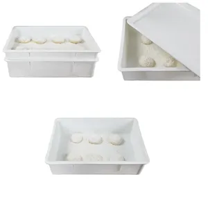 Nhựa chống bột hộp Stackable lưu trữ bánh pizza Khay Nhựa thùng bột chống Tote trường hợp container bánh pizza bột hộp - Product Image 4