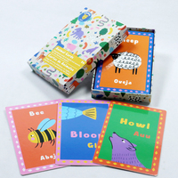Cartes de jeu éducatives imprimées sur mesure avec des images d'animaux pour enfants - Jouet éducatif