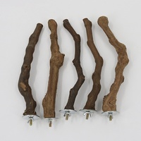 Motif solide arbre naturel rotin Cage à oiseaux accessoires vigne meulage griffe debout barre perche fabriqué à la main bois oiseau support