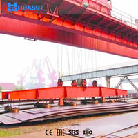 Pont roulant électromagnétique multipoints à double poutre de 20+20 tonnes pour tôles d'acier, bobines, ferraille, barres et tuyaux