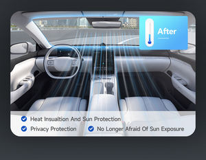 فيلم تظليل نوافذ السيارات فائق السواد بنسبة 70% نفاذية الضوء المرئي و90% عزل الأشعة تحت الحمراء و99% حجب الأشعة فوق البنفسجية للخصوصية وعزل الحرارة - Product Image 5