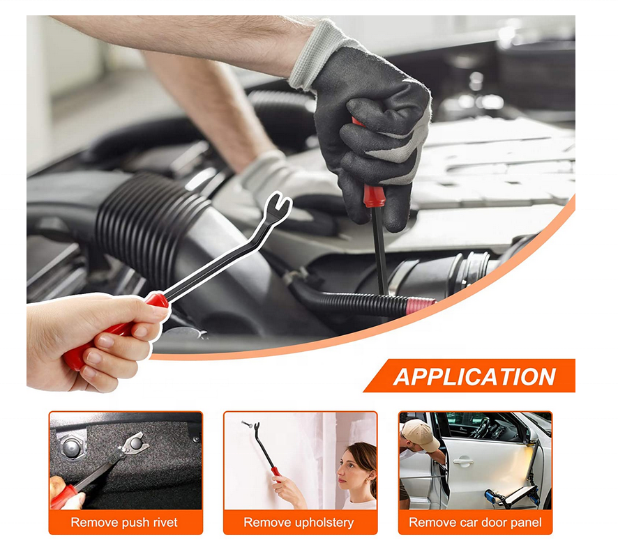 Dewkou 100 clip di fissaggio per paraurti auto, 6,3 mm, 8 mm