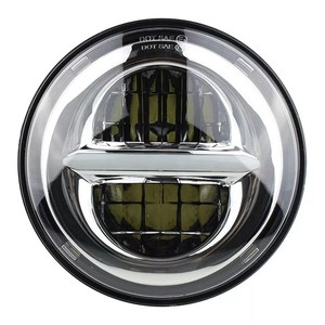 Nuevo Faro LED Rojo de 5.75 Pulgadas para Motocicleta Sportster Dyna Iron 883 Wide Glide, Luz de Proyector, Marca Morsun - Product Image 4