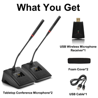 Harga Pabrik QU7 UHF Wireless USB Cardioid Metal Gooseneck Condenser Conference Microphone Peredam Kebisingan Sensitivitas Tinggi