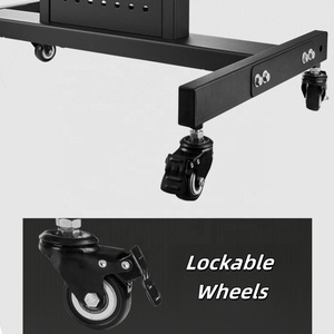 Carrello <span class=keywords><strong>TV</strong></span> per Teleprompter da Palco 32-65 Pollici, Supporto Mobile per Display <span class=keywords><strong>TV</strong></span> fino a 40KG con Ruote - Product Image 6