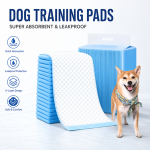 Almohadillas de Entrenamiento Desechables Personalizadas para Perros, Almohadillas Superabsorbentes de 5 Capas a Prueba de Fugas para Cachorros, Almohadillas para Orina de Mascotas OEM - Product Image 1