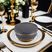 30g-50g-100g-125g-250g-500g Boîte en métal de qualité alimentaire Caviar Boîte en fer blanc élégant or argent noir pour restaurants et importateurs