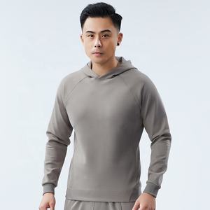 เสื้อฮู้ดแบบสวมศีรษะสำหรับผู้ชายเสื้อฮู้ดแบบสวมหัวพิมพ์โลโก้8% ผ้าโพลีเอสเตอร์92% ผ้าสแปนเด็กซ์ - Product Image 1