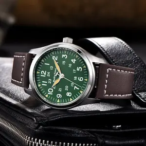 2024 Nieuwe Topmerk Luxe Rollstimi Herenhorloges <span class=keywords><strong>Pilot</strong></span> Retro Quartz Horloge voor Heren Lumineus Waterdicht Relojes - Product Image 5