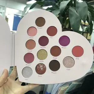 high quality powder vegan matte glitter no brand name long lasting and waterproof custom empty private label eye shadow