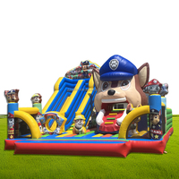 Château gonflable Alliance maison gonflable avec toboggan PawPatrol location commerciale fourniture d'usine OEM