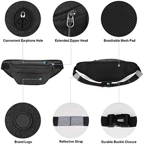 Sac banane de sport décontracté pour hommes et femmes, sac banane, sac de hanche pour activités de plein air, entraînement, promenade de chien, pêche - Product Image 5