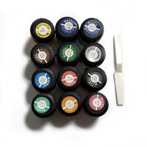 Peintures à l'eau professionnelles non toxiques, 12 couleurs, ensemble de peintures solides à l'eau pour débutants en art - Product Image 6