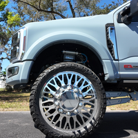 Jantes forgées DRW polies sur mesure 22X8.25 24X8.25 26X8.25 avec enjoliveurs flottants 10X285.75 8X170 8X180 pour Ram 3500