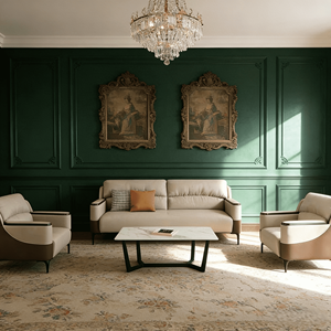 Canapé en cuir blanc moderne nordique 2 places avec deux fauteuils individuels, ensemble de meubles minimalistes de luxe pour salon et bureau à domicile - Product Image 2