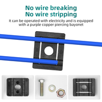 Bloc de bornes perforé ZKCC06 en laiton haute puissance avec compatibilité conducteurs 9.65-17AWG