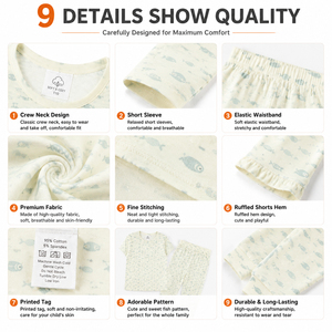 Pijamas Familiares Certificados BSCI OEKO TEX, de Algodón y Bambú con Estampado, Ropa de Dormir Transpirable, Conjuntos Casuales para Mamá, Papá, Niños e Infantes - Product Image 5
