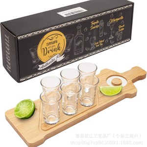 Nouveau support en bois pour verres, plateau pour verres à whisky et spiritueux, boîte à sel pour bar/cocktail, support pour verres à bière - Product Image 5