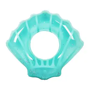 Anneau de bain gonflable Offre Spéciale de coquillage de paillettes pour des anneaux de piscine d'été d'enfants d'adultes