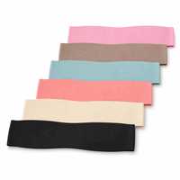 Banda de Resistencia de Silicona Texturizada con Bucle Ancho 10LB-50LB para Entrenamiento de la Parte Inferior del Cuerpo, Logotipo Personalizado, Venta al por Mayor Directa de Fábrica