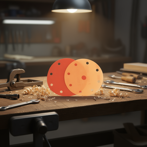 Disque de ponçage à 15 trous, grain 500, avec support en film, pour le polissage du bois et du métal - Product Image 3